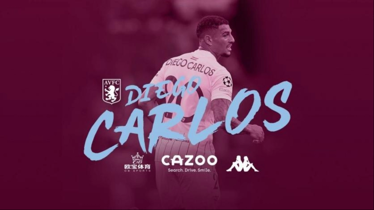 El jugador brasileño cerró su llegada al Aston Villa. Foto: Aston Villa