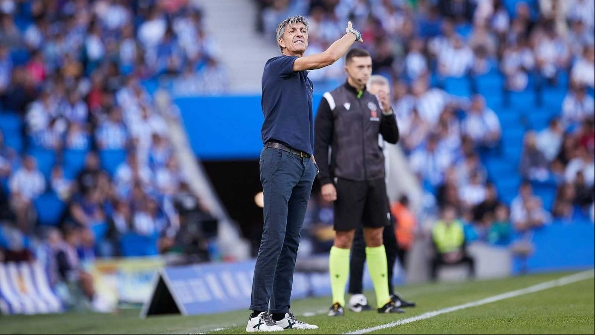 Imanol Alguacil, entrenador de la Real Sociedad