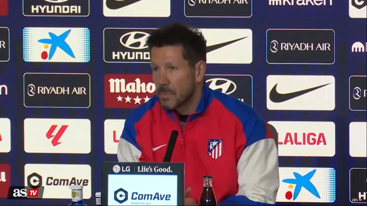 Cholo Simeone, entrenador del Atlético de Madrid