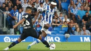 El delantero nigeriano ya se ha ganado el cariño de la afición donostiarra. Foto: RTVE