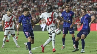 Imagen del partido entre el Rayo Vallecano y el Atlético de Madrid