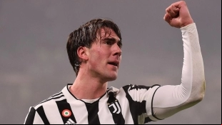 Dusan Vlahovic, delantero de la Juventus