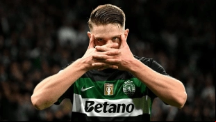 Viktor Gyökeres, starting forward for Sporting Lisbon