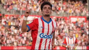 Miguel Gutiérrez, lateral izquierdo del Girona con pasado en el Real Madrid