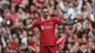 Darwin Núñez, delantero del Liverpool 