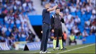 Imanol Alguacil, entrenador de la Real Sociedad