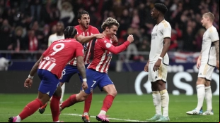Match between Atlético de Madrid and Real Madrid