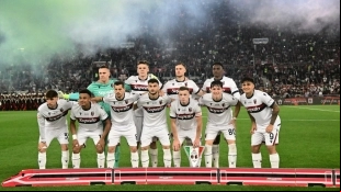 Once del Bolonia en la final de la Coppa Italia