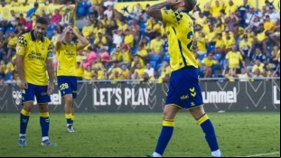 Los jugadores de Las Palmas